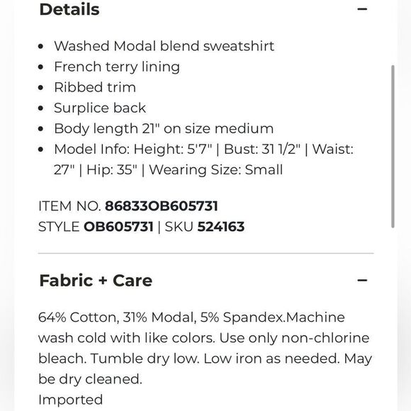 Free People Back It Up Sweatshirt Medium - Picture 4 of 14